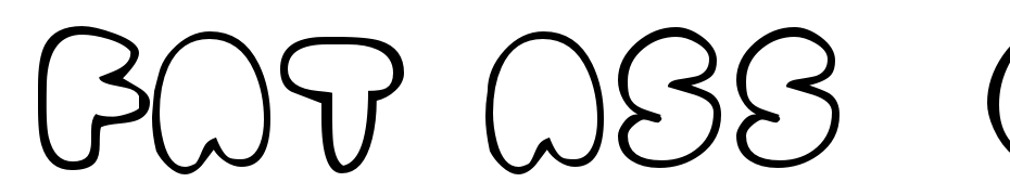 Fat Ass  Outline Font Download Free